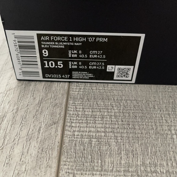 Air Force 2 high 07” Thunder Blue Pink Prime - Picture 4 of 9